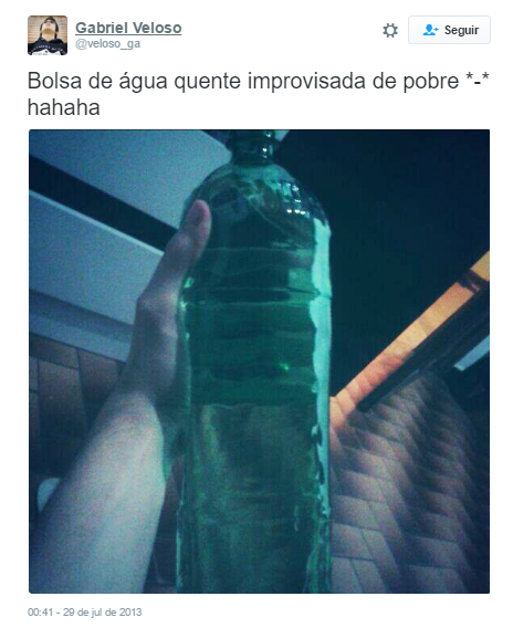 Bolsa de água quente de pobre