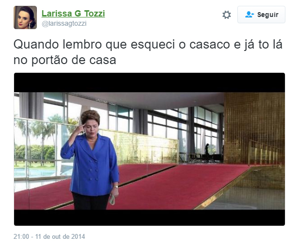 Quando lembro que esqueci o casaco