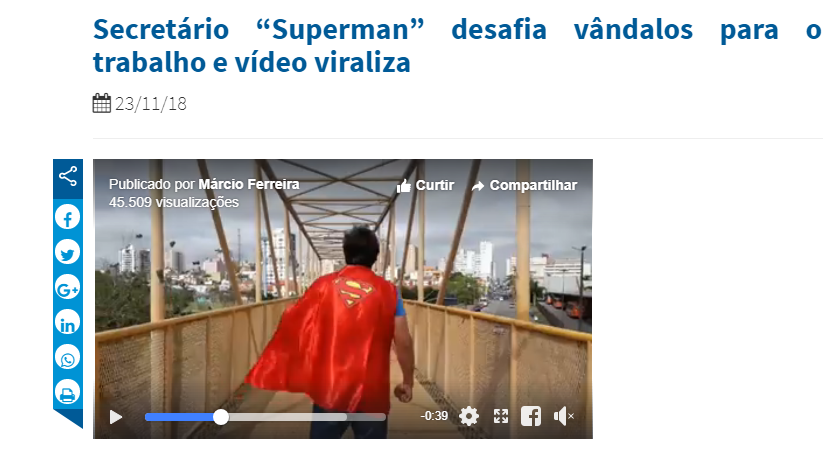 Secretário Superman de Ponta Grossa