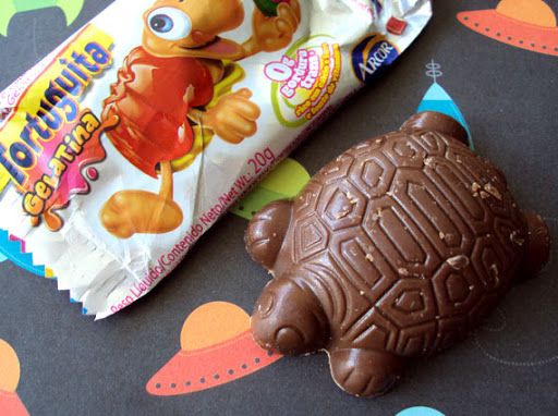 A tortuguita de gelatina também fazia sucesso