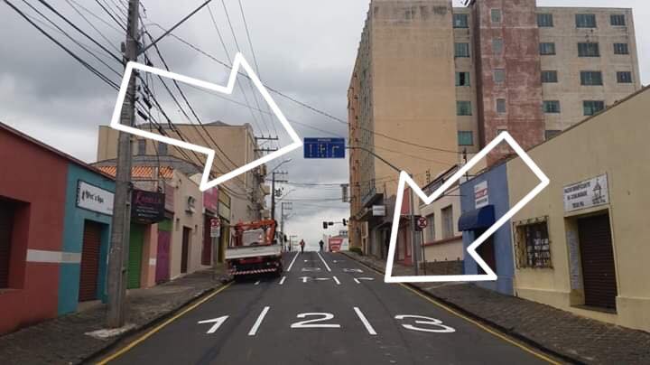 Cruzamento Rua do Rosário e Balduíno Taques