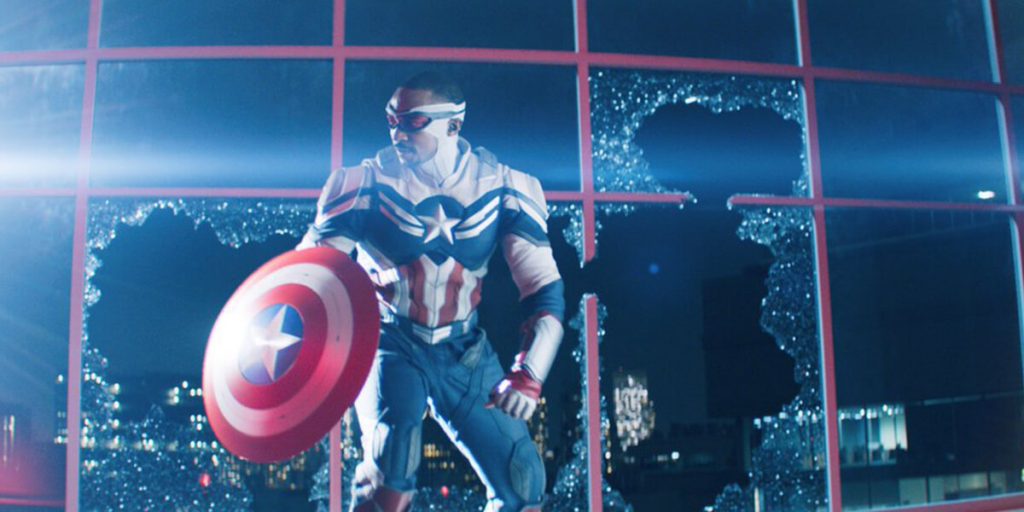 Sam Wilson como Capitão América | Divulgação: Disney e Marvel