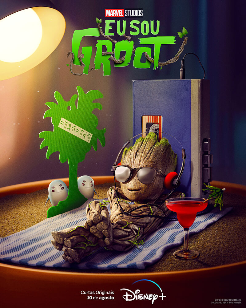 “EU SOU GROOT”: CONFIRA O PÔSTER E DATA DE LANÇAMENTO DA NOVA COLEÇÃO DE CURTAS DA MARVEL STUDIOS