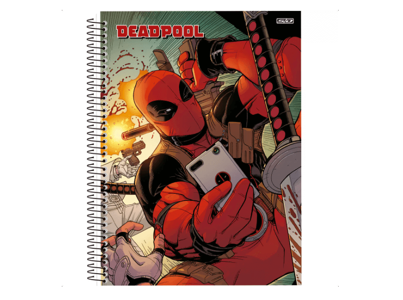 Caderno Deadpool Marvel Universitário – Mercado Livre