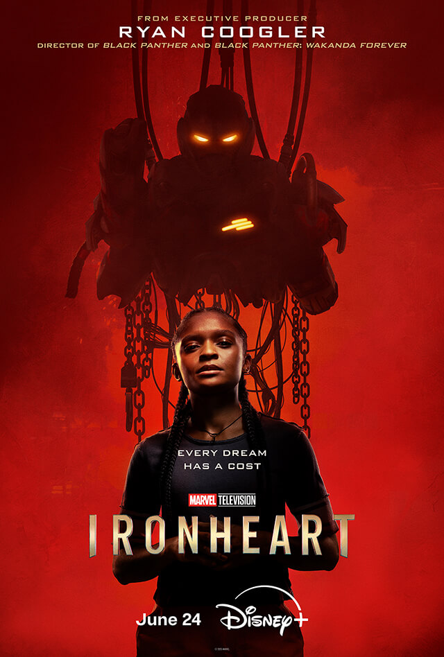 poster de coração de ferro marvel serie disney plus