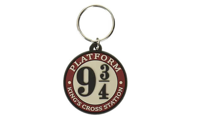 Chaveiro de borracha Harry Potter 'Plataforma 9 3/4', multicolorido, tamanho único