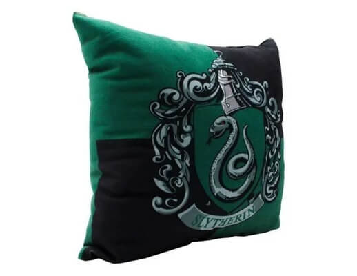 Almofada Veludo Casas Hogwarts Sonserina Harry Potter