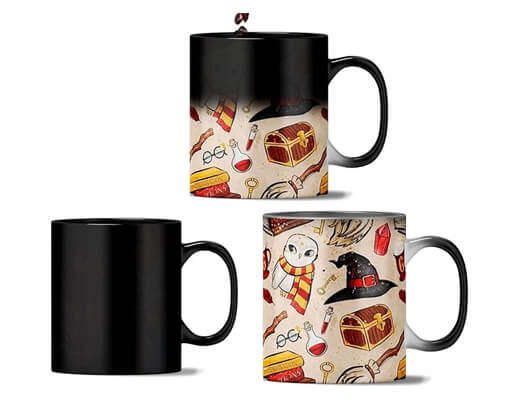 Caneca Magica Harry Potter Divertida 325 Ml De Porcelana