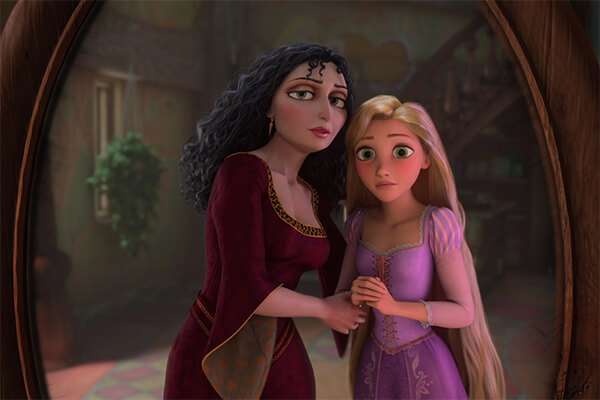 mother gothel enrolados vermelho vila