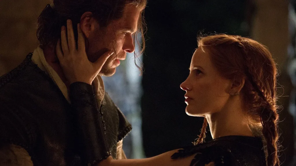 Jessica Chastain vive a caçadora Sara. Foto: Divulgação