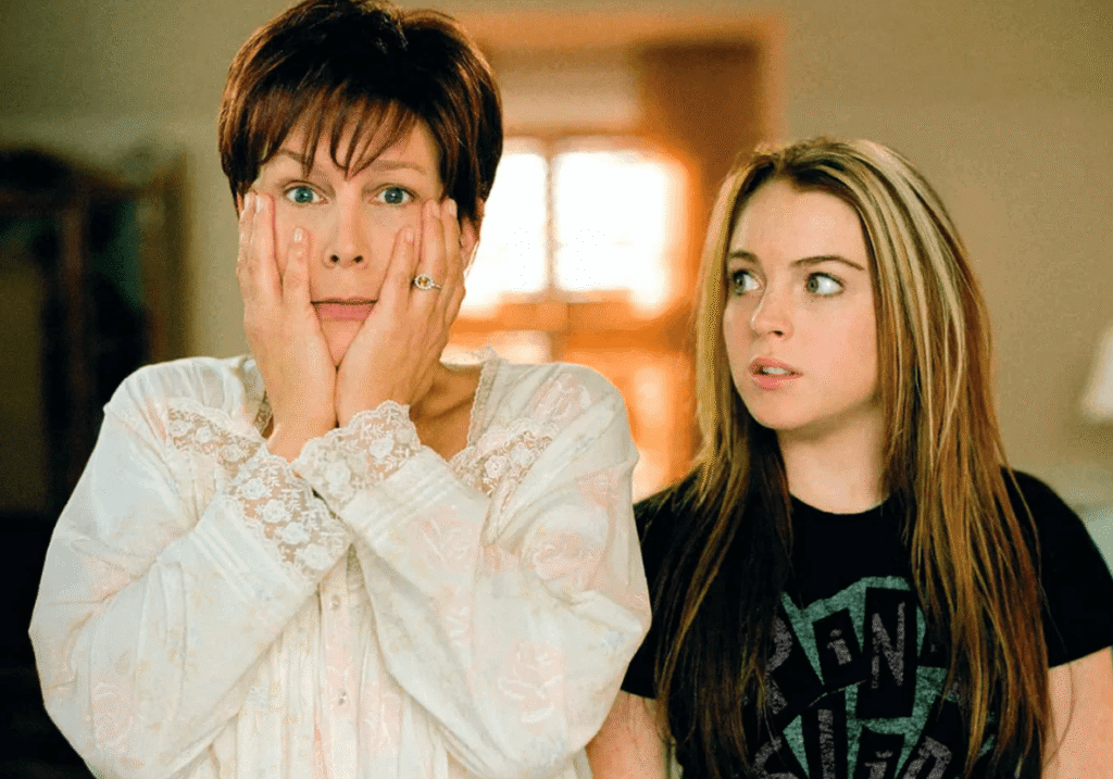 Jamie Lee Curtis e Lindsay Lohan em Sexta-Feira Muito Louca. Foto: Divulgação