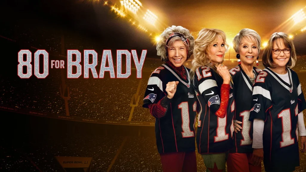 Imagem de divulgação do filme 80 for Brady: Quatro Amigas e uma Paixão (2023)