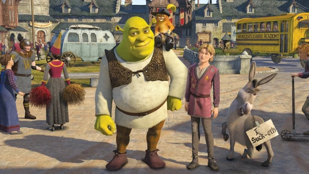 Imagem de divulgação do filme Shrek Terceiro (2007)
